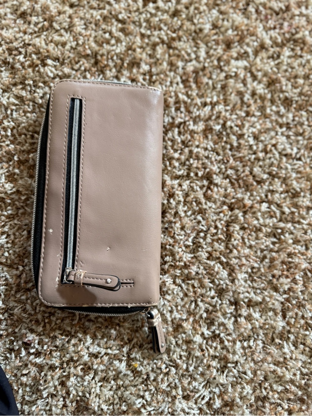 Nine West Taupe Leather Zip-Around Phone Wallet - Picture 4 of 4
